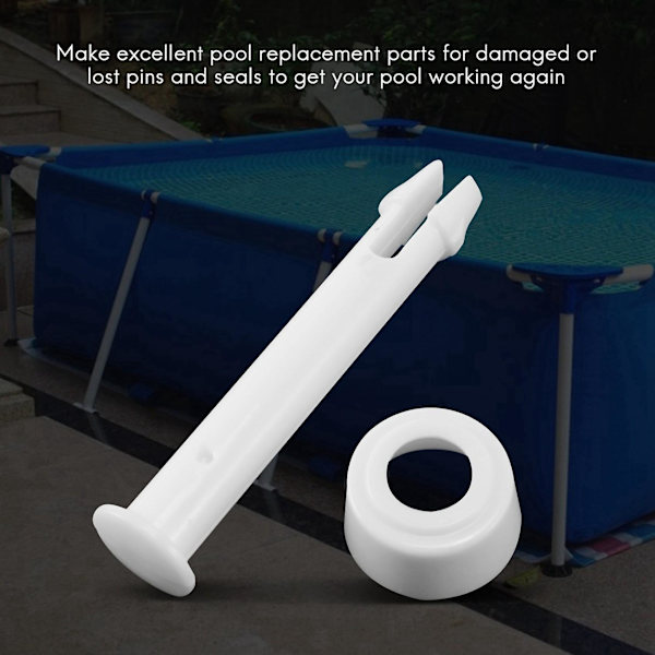 24 stk. ABS-bassengleddpinner, 6 cm/2,36 tommers hette sett tetninger for Intex svømmebasseng reservedeler 28270-28273