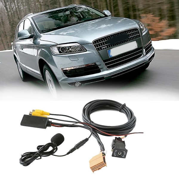 12v Mmi 2g Auto Bluetooth Aux Kaapelisovitin Musiikki Audio Mic for Q7 A6 A8 2006-2008 J523