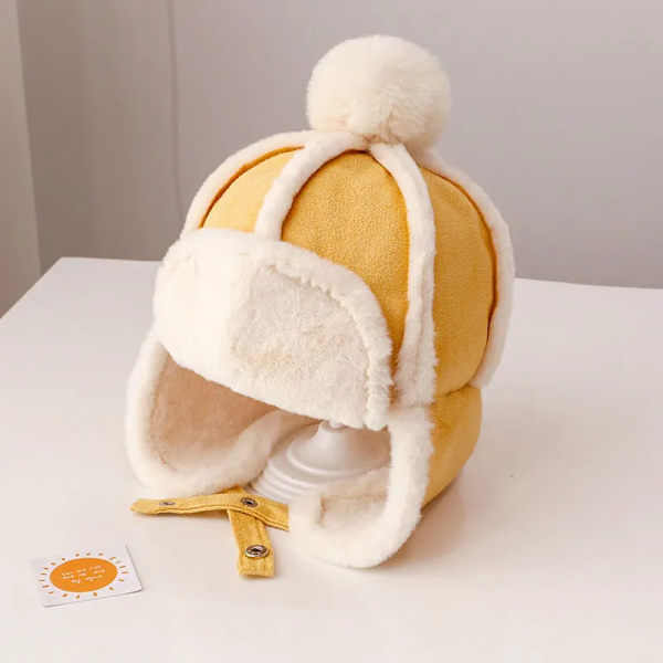 Baby Boy Ushanka öronmuffar vinter soldat mössa unisex barn catcher mössa, X-Small-Large