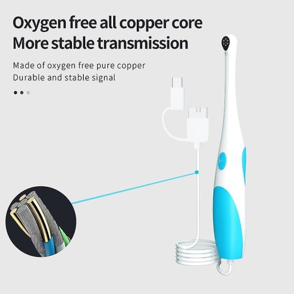 Mobil Oral Endoskop, Intraoral Endoskop, Intraoral Kamera, Tandlæge Endoskop, Endoskop, Tandundersøgelses Endoskop, Oral Kamera, Intraoral Kamera System