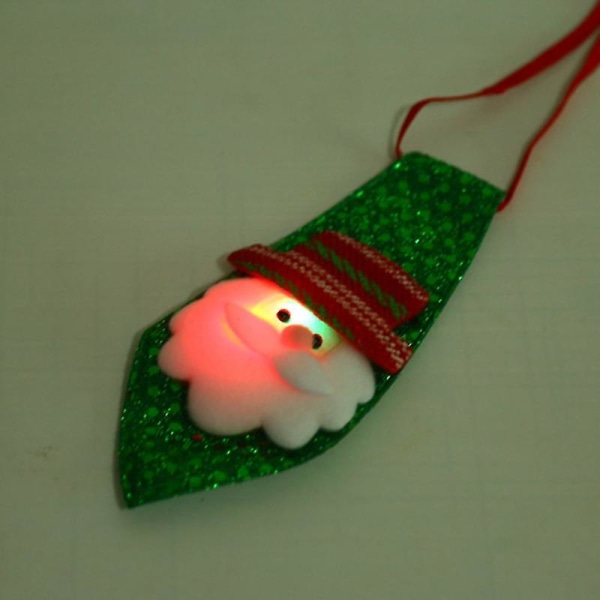 Suxm Cute Cartoon Bjørn Snemand Elf Santa Kids Christmas Chic Slips Butterfly Dans Julefest Decor Christmas Drop Ornament(
