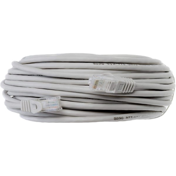 20m Grå Snagless Cat6 Ethernet-kabel Nätverk Hög Hastighet Patchkabel Kompatibel Med Router, Modem, Smart TV, PV, Laptop & Konsoler