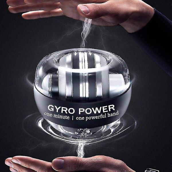 Gyro Power Ball Auto Start Range Gyro Power Wrist Ball käänteisellä käsivarren käsilihasten voimaharjoittelulaitteella, kuntoiluvälineet, valkoinen