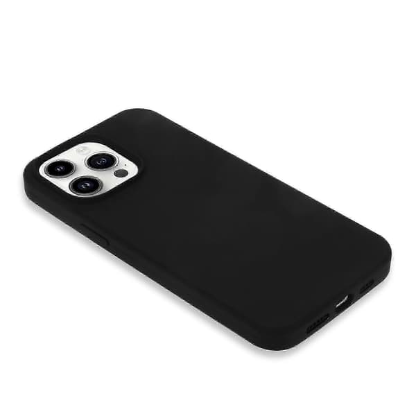 Flexibelt silikonskal kompatibelt med iPhone 13 Pro Max stötdämpande och fallsäkert Black