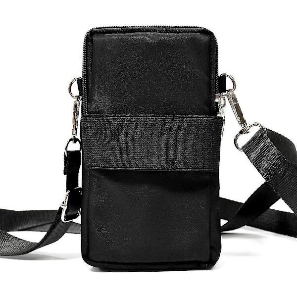 Puhelinlaukku Lompakko Crossbody-laukku Kevyt Tilavat Taskut Älypuhelin Urheiluranneke Laukku Miehille Ja Naisille