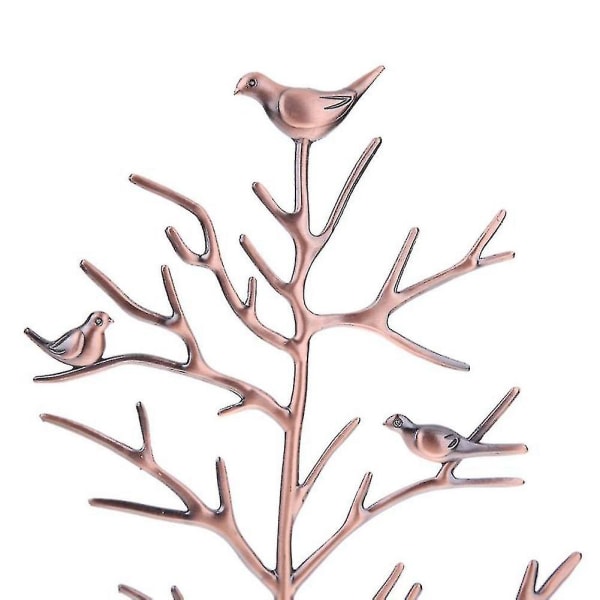 Bird Tree Smycken Display Smyckesställ Organizer Örhängehållare A