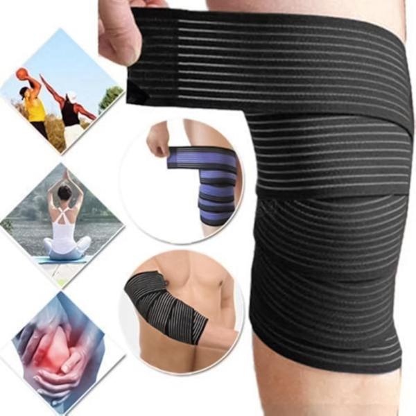 1 stk. Elastisk Åndbar Sports Håndled Knæ Ankel Albue Kalv Arm Bandage Støtte