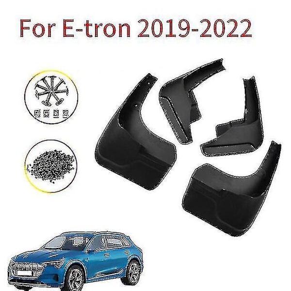 Stänkskydd Kompatibelt Med - E-tron 2019-2022 Fender Stänkskydd Skydd Splash Flap Mudguard Tillbehör