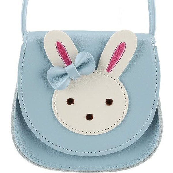 Little Rabbit Ear Bow Crossbody-veske, PU-skulderveske for barn, jenter, småbarn