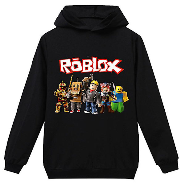 Barn Roblox Game Printed Pullover Hoodie Pojkar Flickor Huvtröja Casual Hoody Toppar 5-10 år