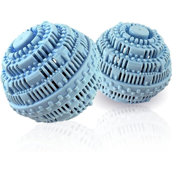 2 stk Vaskebolde - Naturligt ikke-kemiske vaskemiddel Vaskebolde til vaskemaskine - Miljøvenlig vaskebold og vaskemiddelalternativ til 2000-vask