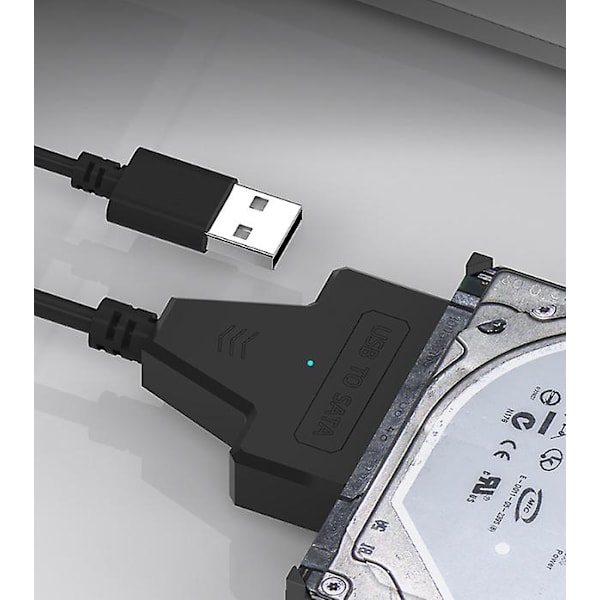 USB-SATA-sovitinkaapeli 2,5 tuuman SSD/HDD-asemille, ulkoinen SATA-USB 3.0 -muunnin ja kaapeli, USB 3.0-SATA III -muunnin (SATA-USB 3.0 -muunnin