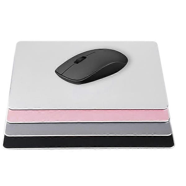 Slank, elegant skridsikker musemåtte i aluminiumslegering til computergaming JIKAIX Silver