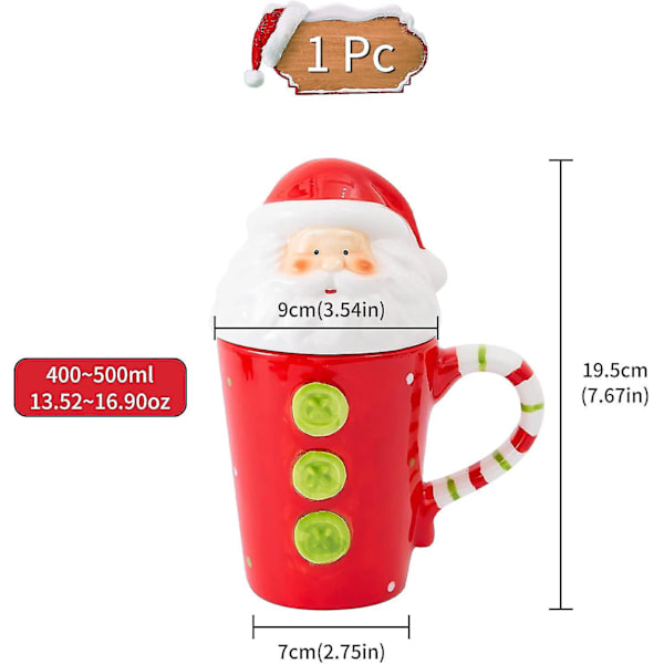 Santa Claus Keramisk Krus
