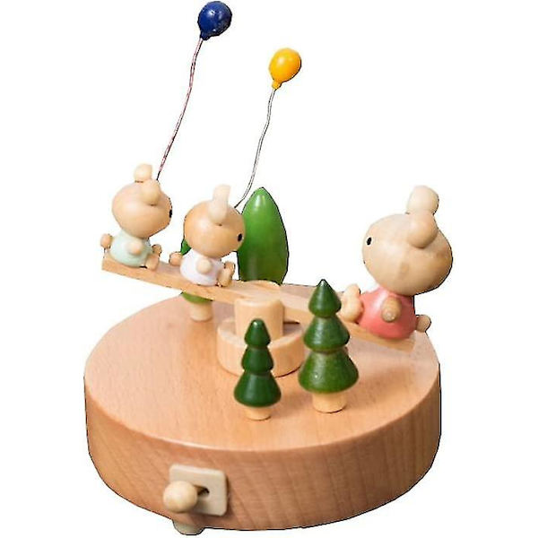 Tremusikkboks - Musikkboks Seesaw\" - Musikkboks med musikk