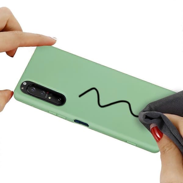 Flytande Silikonskal för Sony Xperia 5 II - Grön