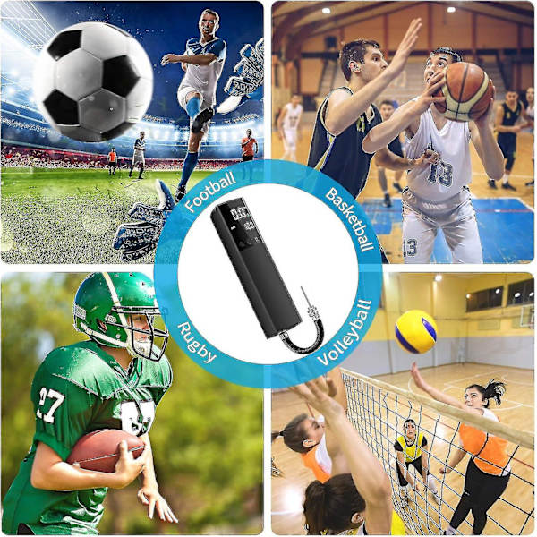 Xdj Elektrisk Boldpumpe, Smart Luftpumpe Bærbar Hurtig Boldopblæsning Med Præcis Trykmåler Og Digital LCD-Skærm Til Fodbold Basketball Volleyball
