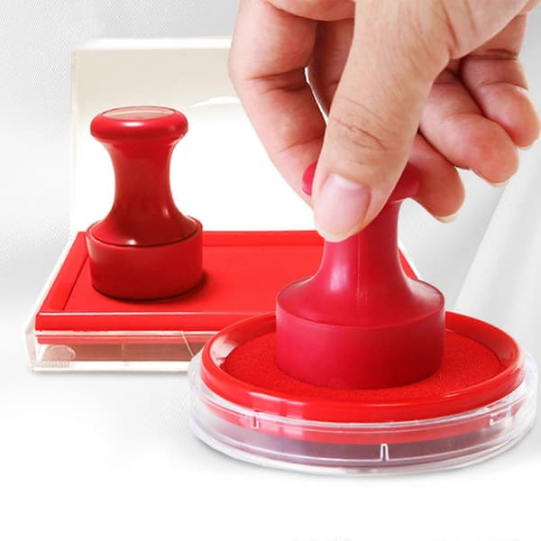 Tumavtryck bläckdyna snabbtorkande bläckdyna, fingeravtrycksbläckdynor fingerbläckdyna röd fingeravtrycksbläckdyna stämpelbläckdyna Rectangular ink pad