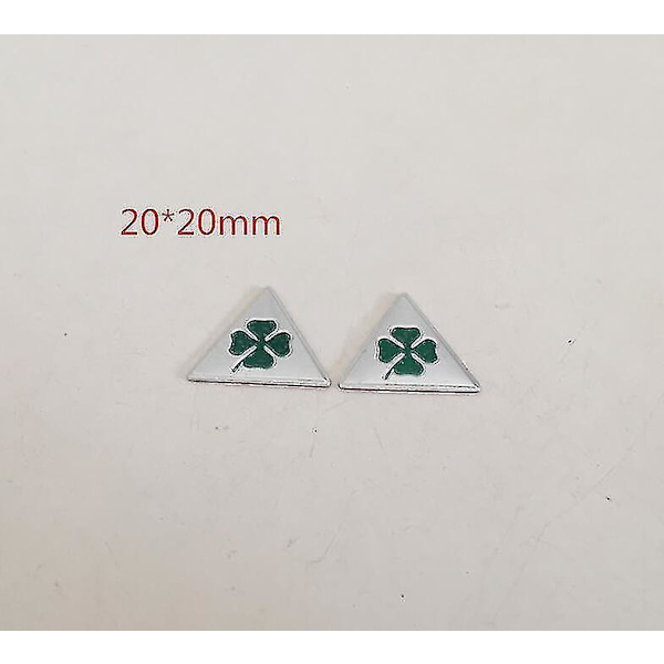 2 stk. Quatrefoil Grøn Delta Bil Side Fender Emblem Bagagerum Badge Mærkat Til Alfa Romeo 147 156 159 166 Giulietta Spider Gt