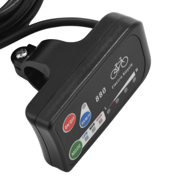 Elektrisk Cykel Display 24v 36v 48v Ebike Intelligent Kontrolpanel Lcd Display Led880 Vandtæt Til Kt Controller