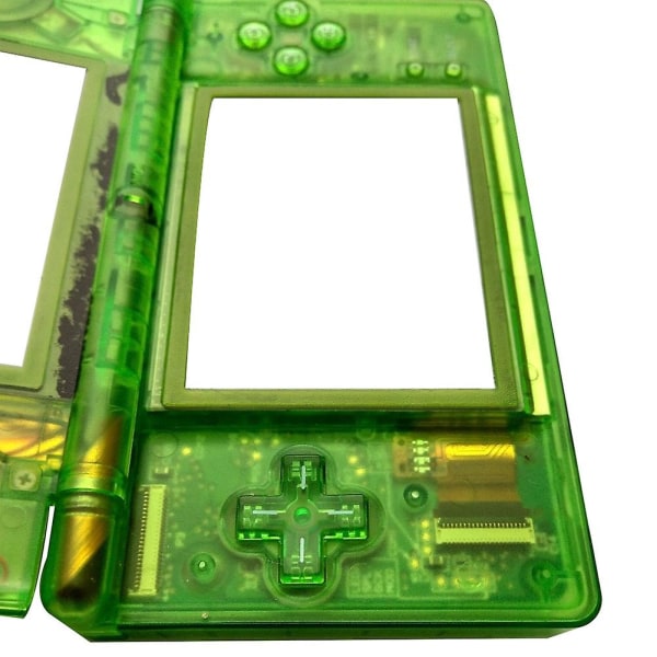 Farfi Clear Green Full Replacement Housing Shell Screen Lens til Nintendo Ds Lite