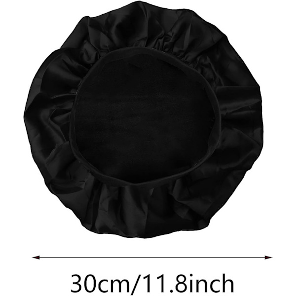 3 stycken sidenhuvor, satinhuvor för hår, elastiskt brett band, nattmössa, mjuk satinsovmössa, hårhuva för kvinnor och flickor, hårsäkerhet under sömnen