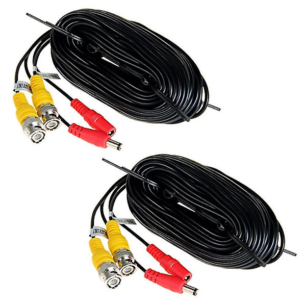 CCTV DVR-kamera videokabel DC-strømkabel sikkerhets-BNC-kabel forlengelseskabel 10-60m
