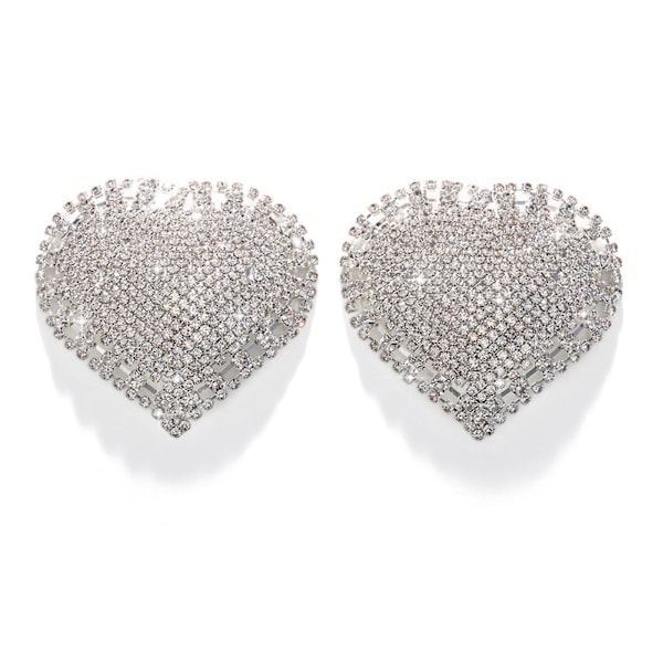 1 par Butterfly Nipple Stickers Bling Rundt Hengesmykke Brystdeksel For Kvinner