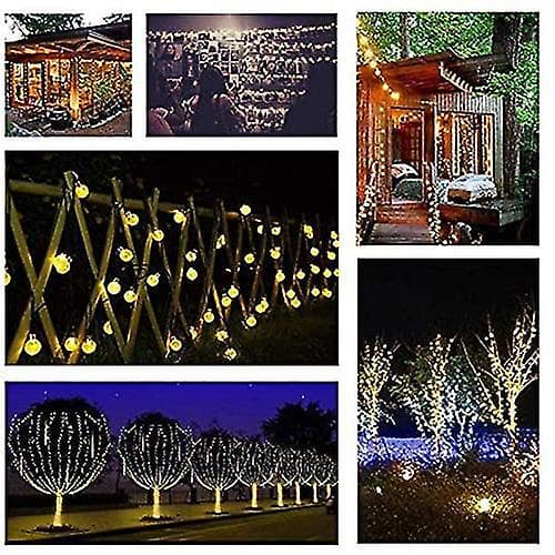 Utendørs dekorative lys - 50 Led 24ft solcellelysslynge