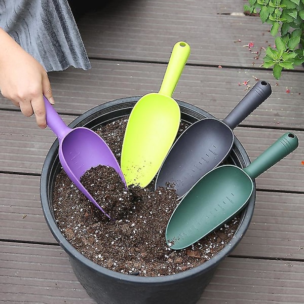 Hagespade i plast for sukkulenter, spade for grønnsaker, løs jordskuffe, hageredskaper