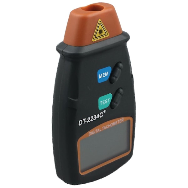 Digitalt display laser-tachometer, berøringsfri fotoelektrisk tachometer, digitalt tachometer Dt2234c1pcs-orange