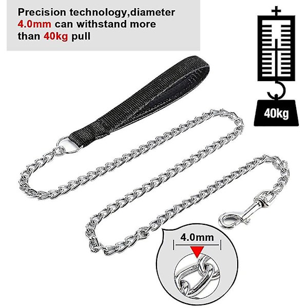 Robust Hundelead Kæde, Hundekæde Leash Til Store Hunde Mellemstore Hunde, 1.8m