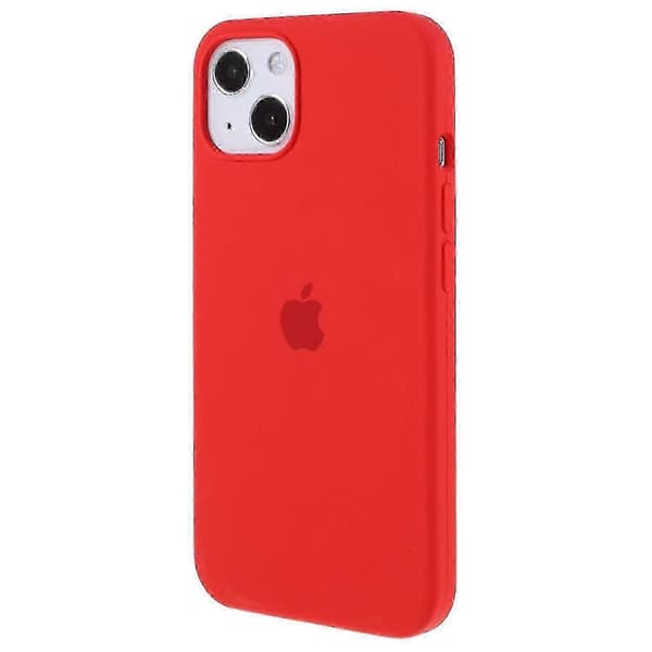 Silikonfodral för iPhone 14 Silkeslen känsla Solid fiberfoder Anti-fingeravtryck Stötsäkert skal_jjs Style F
