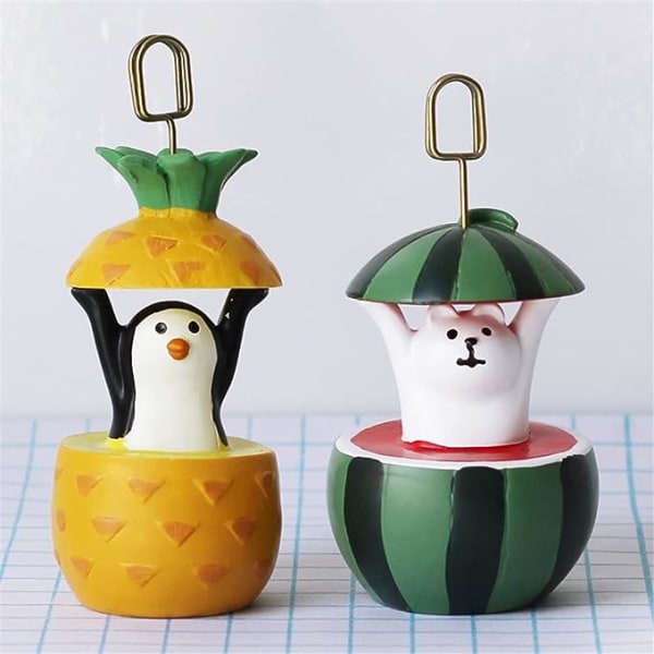 Vandmelon Ananas Visitkort Holder Visitkort Holder Skrivebords Notepapir Fotoholder Ornament