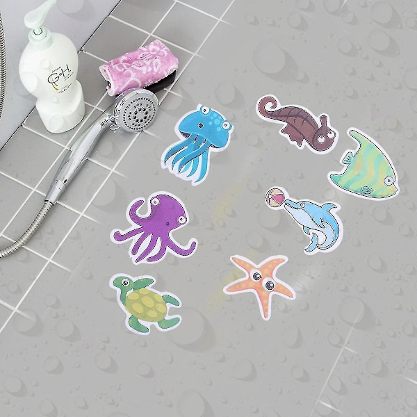 12 st Ocean Stickers Anti-Slip Dekaler Badkar Halkskydd Badrum Stickers Anti-Dusch Stickers