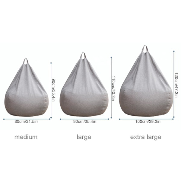 Varumärke Extra Large Sittpuff Stolar Soffa Överdrag Inomhus Lat Sittpuff För Vuxna Barn Hotsale!