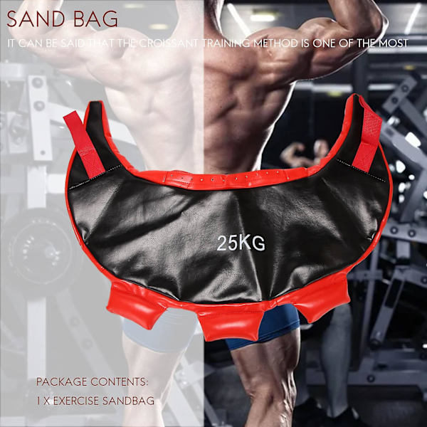 Vægtløftningspose Bulgarsk Power Bag Styrketræning Sandsæk Fitness Træning Sandsæk 25kg