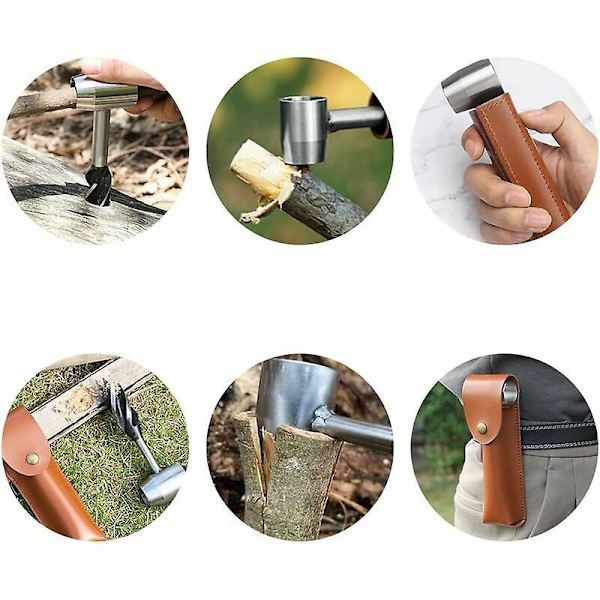 Håndbor til Træbearbejde Manuel Nøgle Bushcraft Manuel Borbit Træbearbejde Borbit Multifunktionel Håndbor til Udendørs Camping Bushcraft