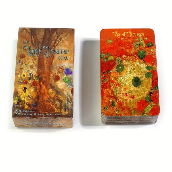 Ensom drømmer Tarot Knight Tarot Hvit Oracle of Light 78 kortstokk spådomsspill