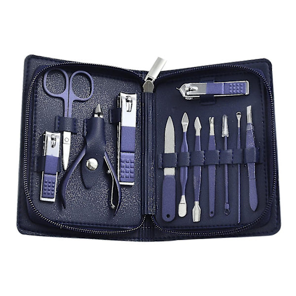 Professionell Pedikyrset i Rostfritt Stål - Nagelsax, Grooming Kit med Reseväska (Storlek: 4-delars Set)