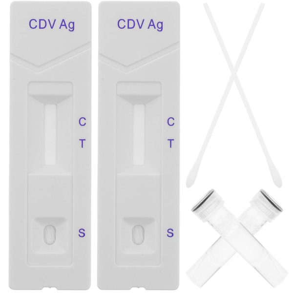 1 sæt teststrimmel til cpv cdv let betjening testpapir hvalpe teststrimmel til hunde parvo antigen