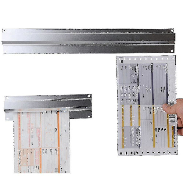 Bestillingsholder, vægmonterede bestillingspuder til kvitteringsholder 50 cm