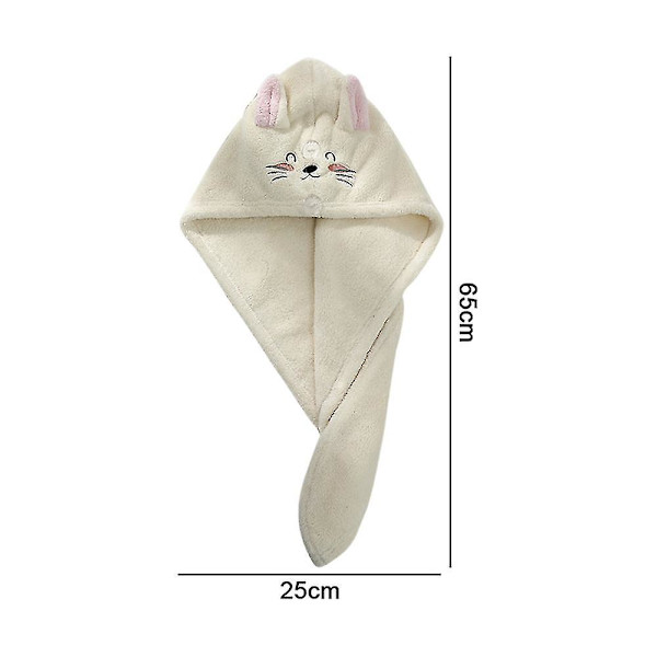 Roliga Katt Hår Torkhanddukar, 3 Pack Mikrofiber Hårhandduk Wrap För Kvinnor Flickor Kattälskare