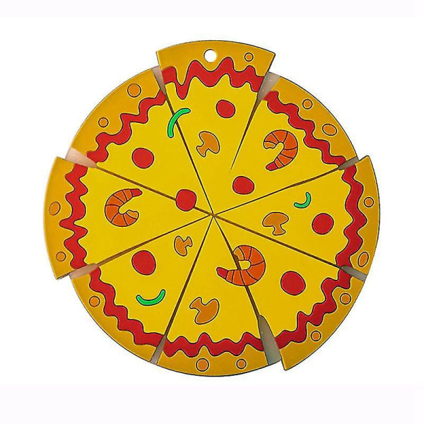 Pizzaformede dekkebrikker Veggmonterte Anti-skli Coasters Dispenser Anti-skallingsmatter Bordisolasjonsmatter Kjøkkentilbehør