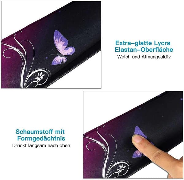 Musematte med håndleddstøtte Ergonomisk håndleddstøttesett for tastatur håndleddstøtte