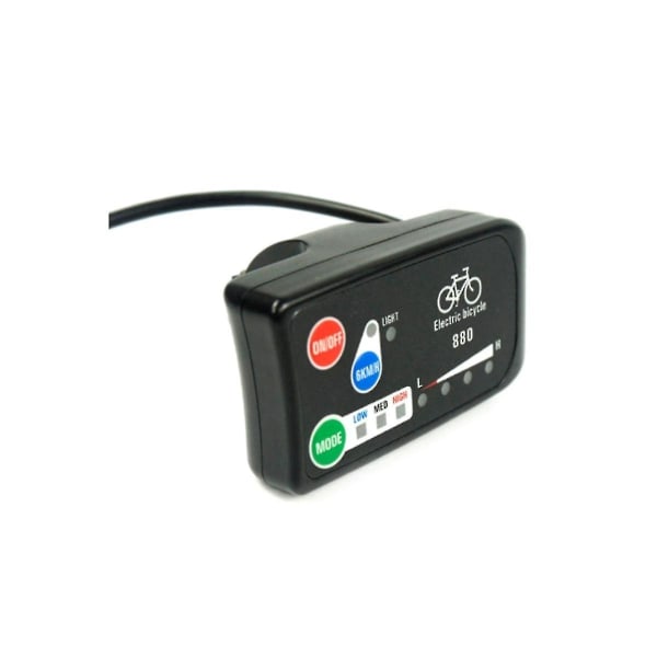 Elektrisk cykeldisplay 36v 48v Ebike Ligent kontrolpanel Lcd-display Led880 vandtæt controller til Kt