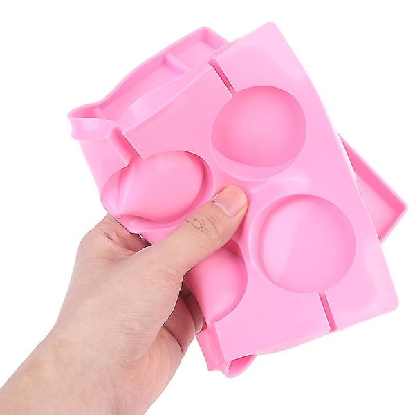 8 Holes Pink Silicone Mold Big Round Lollipop Mold Cake Decorating Tools 3d Snack Tool Party Easy Unique Kitchen Tools Bakeware