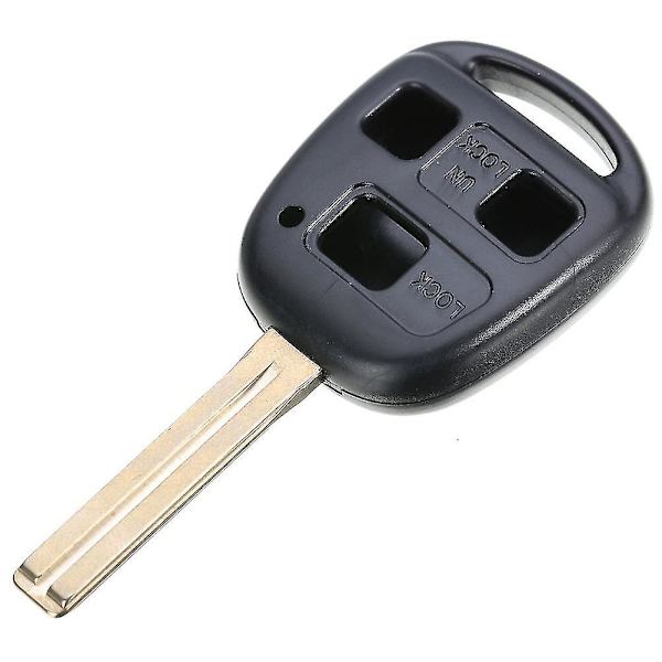 Farfi 3 knaps udskiftning fjernbetjening nøgle etui skal til Lexus Is200 Gs300 Ls400 Rx300