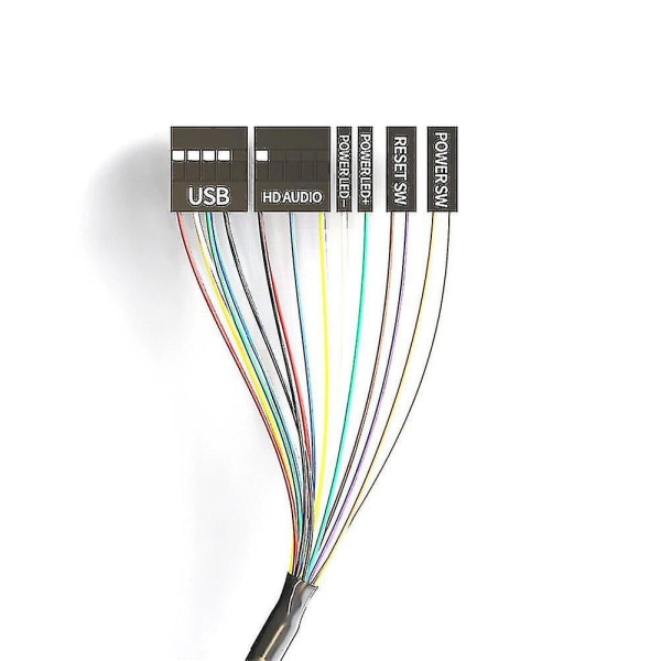 Pc Tænd/Sluk-Knap Switch Bærbar Desktop Computer Switch Med Forlængerledning Pc Nulstilling Til Hjem Kontor Hy