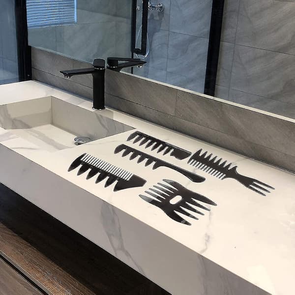 Plastik Kam Sæt, 5 Dele Mænds Multifunktionel Styling Hårkam Sæt Premium